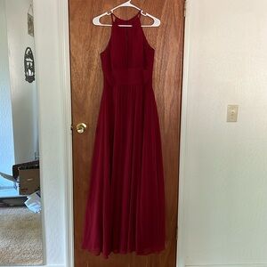 Azazie Red Dresss size 6